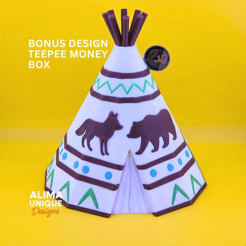 BONUS DESIGN: Teepee Money Box
