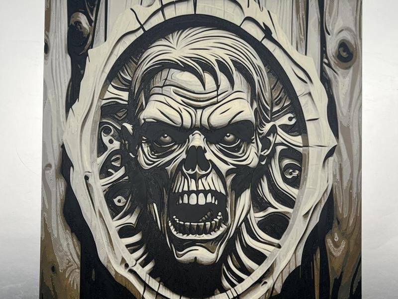 Wooden Zombie Hueforge