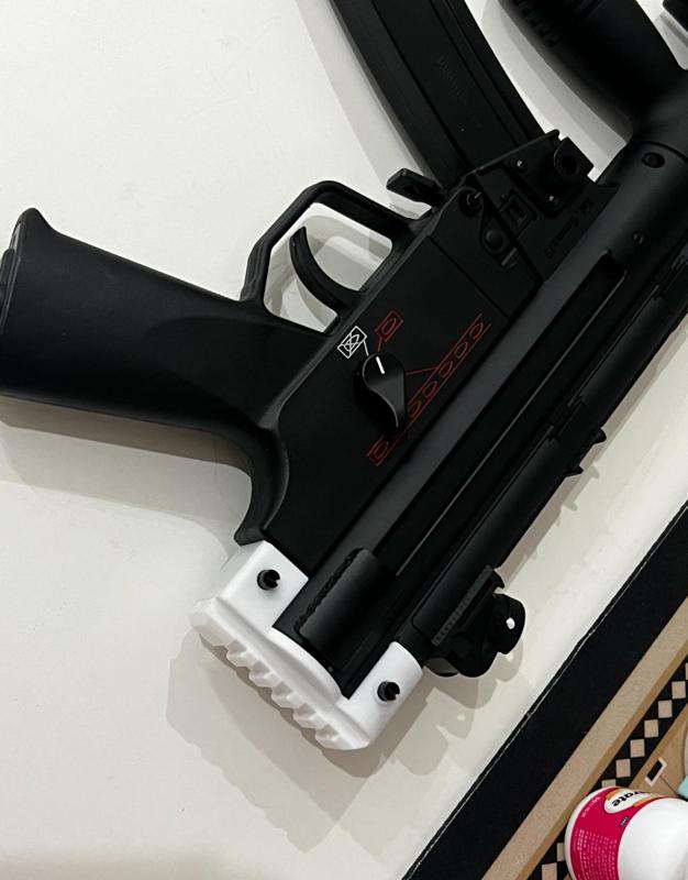 Si Jun MP5k Tail Cap Picatinny Rail Conversion