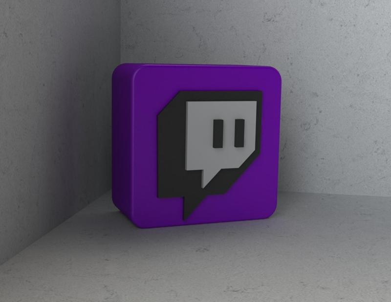 Twitch logo desktop ornament tv icon ibai stream streaming streaming ornament