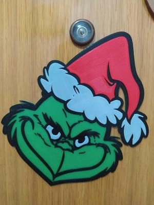 Grinch 2D ornament sign (multicolor)