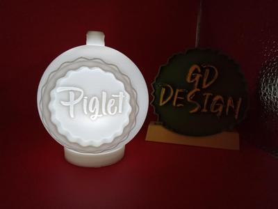 Winnie The Pooh Piglet CHRISTMAS ORNAMENT TEALIGHT