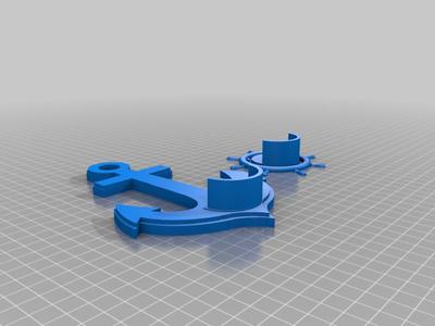 Nautical Shower Rod holder