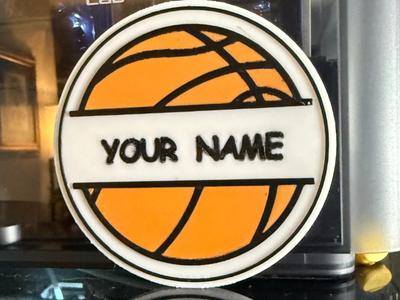 Editable Basketball coaster 