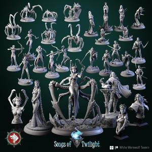 'Songs of Twilight' February 2023 release 25 STL's miniatures pre-supported