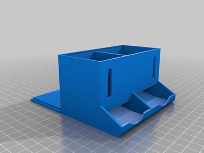 Battery organizer with lid