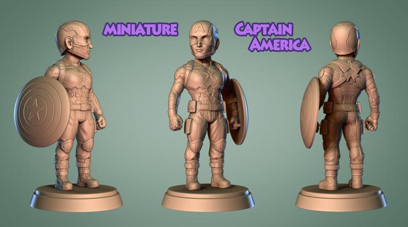 Captain America Miniature -Mini Fanart