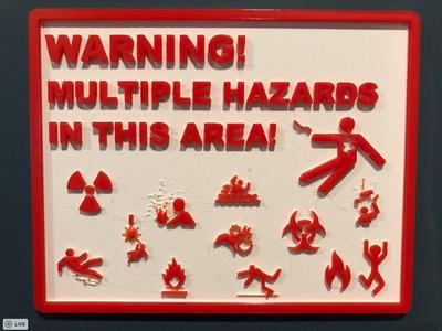 Multiple Hazards Sign