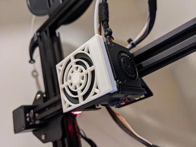 Creality Ender 3 Pro stock extruder fan guard