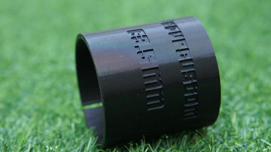 63.5 mm (2.5 IN) Pipe cutting template 90 degree angle