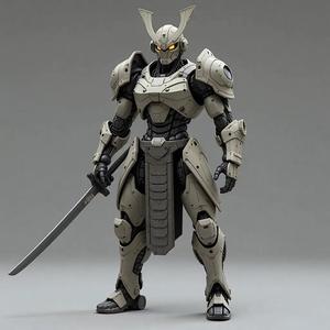 Cyber Samurai Warrior – Futuristic Mecha Figurine