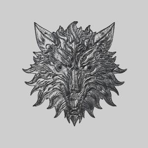 Wolf Animal Metal Head