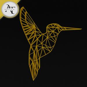  Hummingbirds - Geometric - 2D Wall Art Decor
