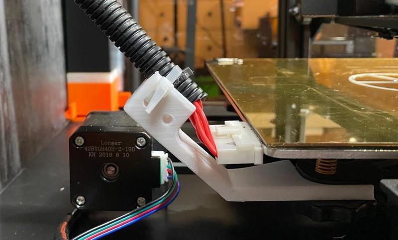 Diggro Alpha 3 (Longer LK4 Pro, Alfawise U30 Pro) hotbed cable strain relief