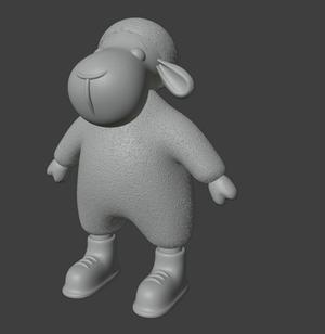 Sheep Figurine v2
