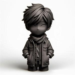 Modern Kid Boy 3D Print – Stylish Decorative Showpiece, Minimalist Figurine for Home & Office Decor