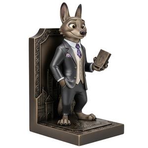 Wolf Figurine – Zootopia Style Desk & Shelf Decor
