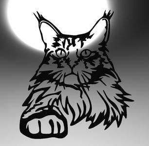 Elegant Cat Line Art – Perfect for 3D Printing