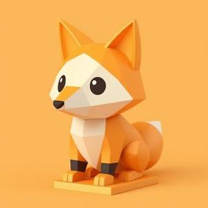 Fox - Geometric and Elegant Desk Decoration