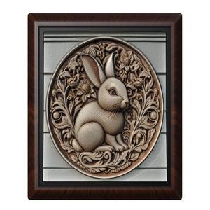 Rabbit animal wall art relief wall decor