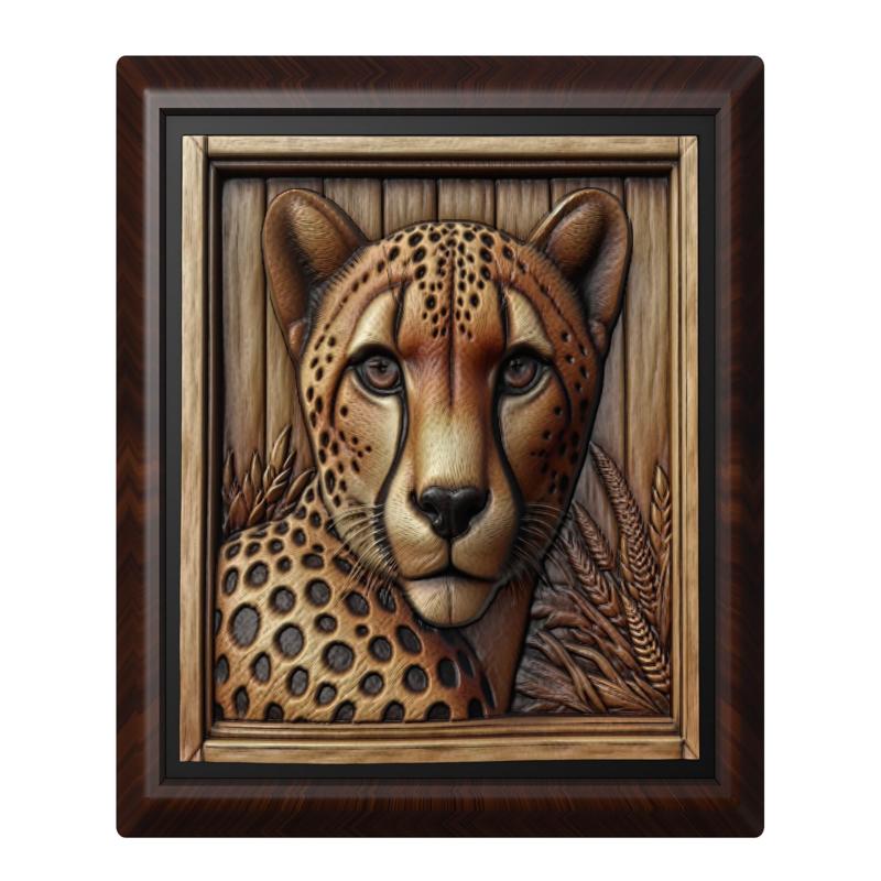 Cheetah animal wall art relief wall decor