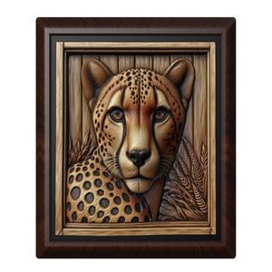 Cheetah animal wall art relief wall decor