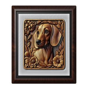 Dog Dachshund animal wall art relief wall decor