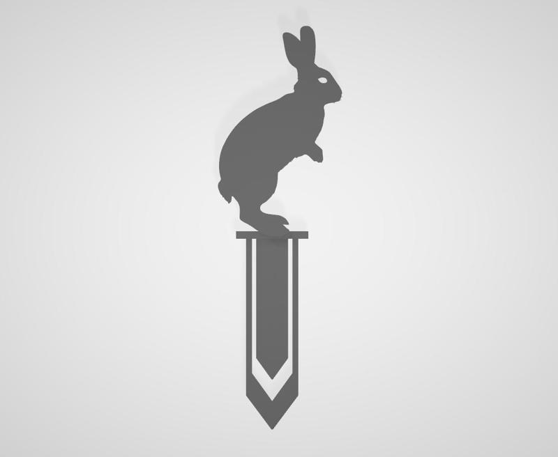 RABBIT / ANIMAL / PET / HOME / BOOKMARK / BOOKMARK / SIGN / BOOKMARK / GIFT / BOOK / BOOK / SCHOOL / STUDENTS / TEACHER / OFFICE / WITHOUT HOLDERS