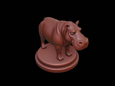 Hippopotamus Animal Figure Printable