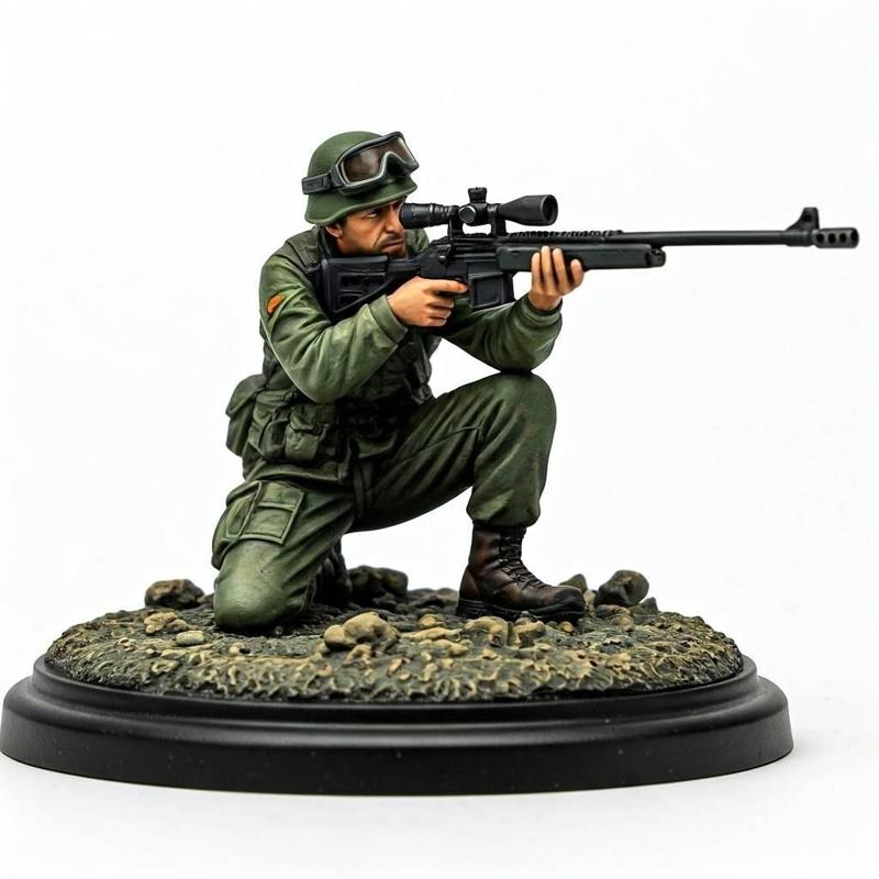 Figurine de sniper militaire / Military Sniper Figurine
