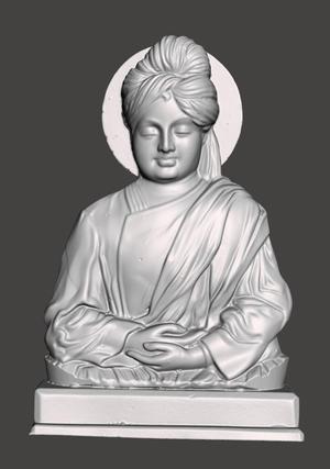 Swami Vivekananda 3D scanned Figurine