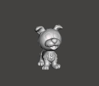 DOG TOY FIGURINE FUNNY ANIMAL MASCOT .STL .OBJ
