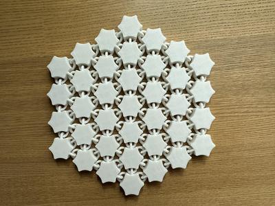 Flexi hexagonal coaster