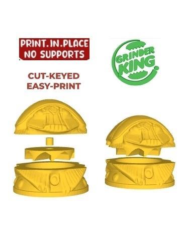 GRINDER GRINDER EGYPTIAN BEETLE CUT-KEYED GRINDERKING 90X100X70 MM READY TO PRINT EASY PRINT MEDIA-FREE PRINTING ... FDM SLA
