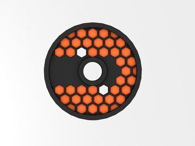 Button Prusament Spool Multimaterial-Print