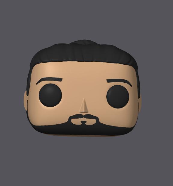 Custom funko pop head male 11