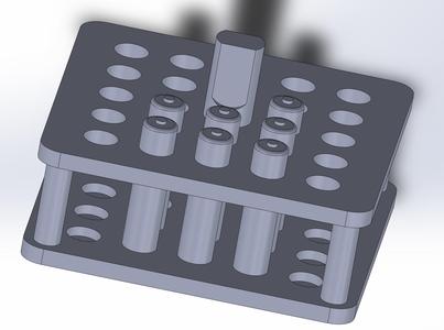 Simple holder for 24 AAA batteries