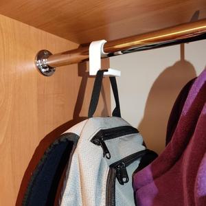 Bakcpack wardrobe hook.