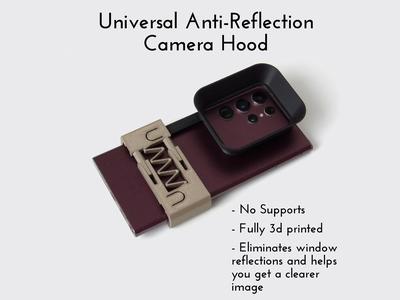 Universal Anti-Reflection Camera Hood