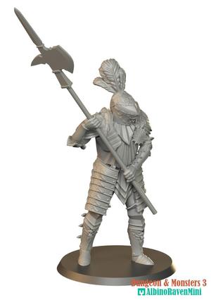 Guard with halberd