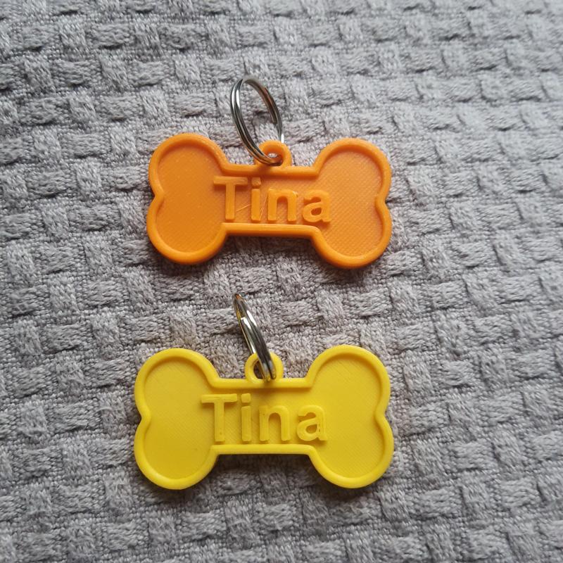 Pet Identifier Tag - Bone