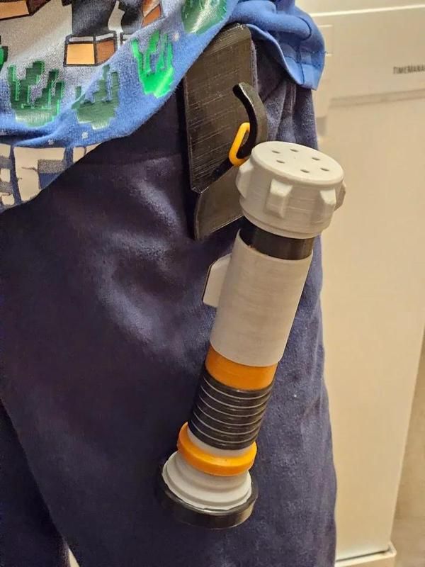 Lightsaber hook belt clip   