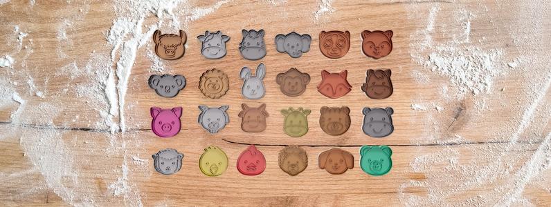 24 cookie  cutter pack from animals