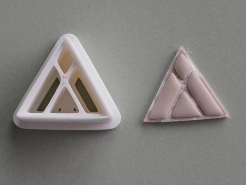 Triangle Polymer Clay Cutter Earrings Necklaces