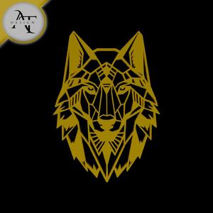  Wolf Head - Geometric - 2D Wall Art Decor