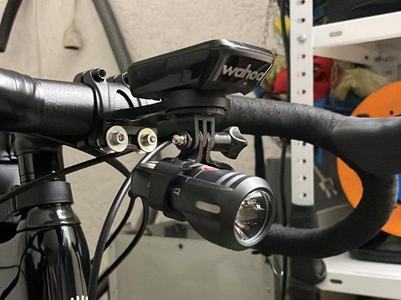 Sigma Aura 45 bicycle light GoPro Mount