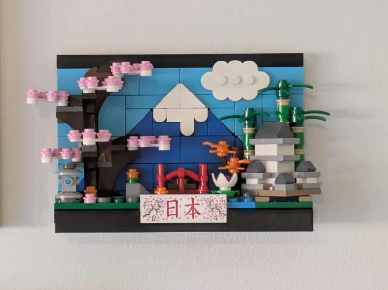 Miniature Brick Postcard wall mount (LEG0)