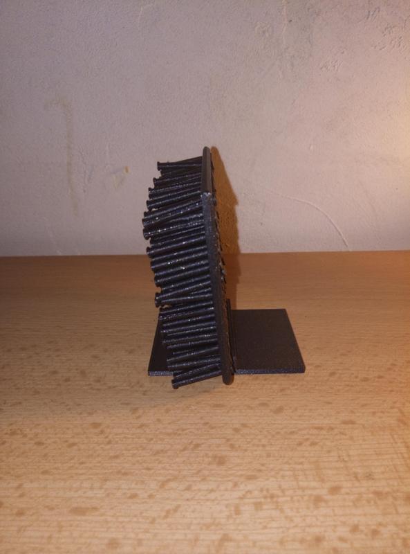 plate with sliding tips to transfer the shape to the other side