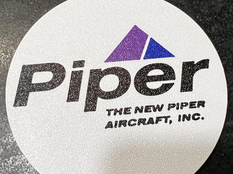 Piper Aircraft Company Logo'd Coaster