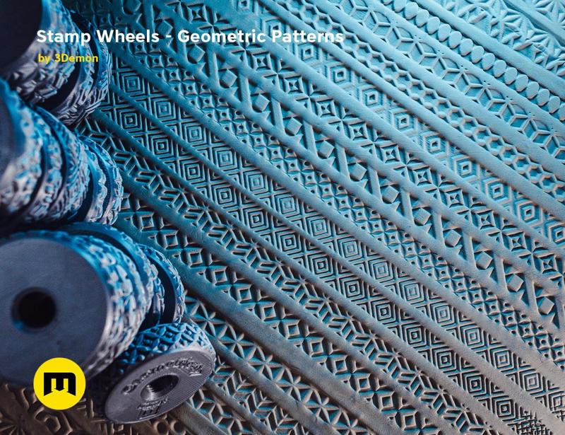 Stamp Wheels for Clay - Geometric Patterns